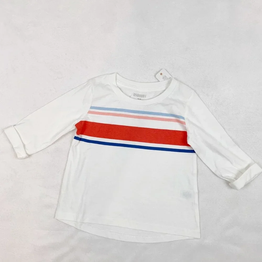 Gymboree Lot of 2 striped heart graphic t-shirt‎